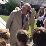  Prince Charles and Camilla visited five Islands academy school on St Marys to find out about the Schools Bee project - the children were keen to tell him 
They demonstrated their bee suits; 
Prince Charles was very intrigued to know if the Honey Bees crossed the water - "I bet they do" he said.
"Yes, but were are going to prove it!" said the children!